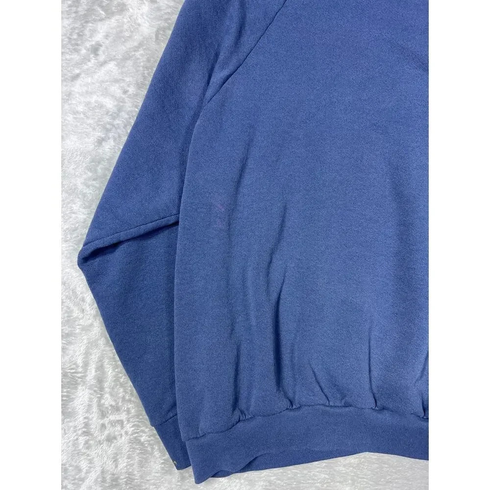 Vintage Fruit of the Loom -Made In USA- 80/90s Blue Crewneck Sweatshirt Large